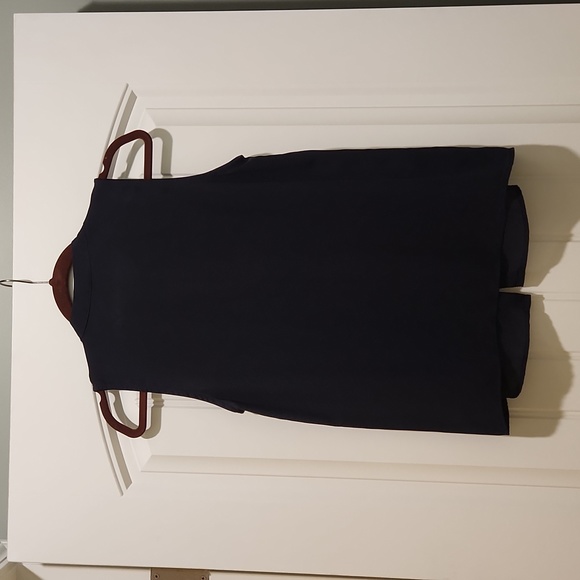 3 for $20 Collective Concepts Sleeveless Button Down Navy - Picture 3 of 3